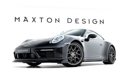 Prahové lišty V.1 Porsche 911 Carrera Sport Design 992 černý lesklý plast