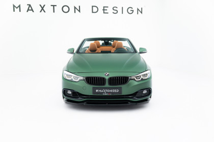 Spojler pod nárazník lipa BMW 4 Cabrio / Coupe F33 / F32 černý lesklý plast