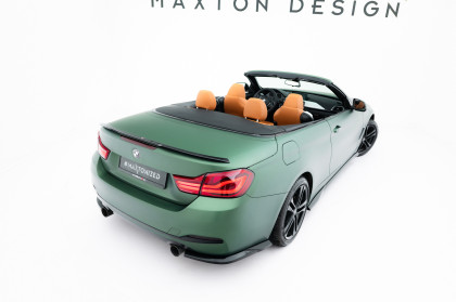 Splittery zadní boční BMW 4 Cabrio / Coupe F33 / F32 černý lesklý plast
