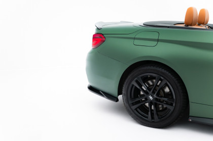 Splittery zadní boční BMW 4 Cabrio / Coupe F33 / F32 černý lesklý plast