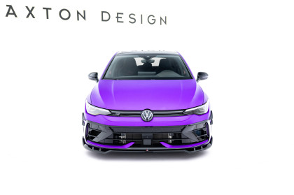 Spojler pod nárazník lipa V.1 Volkswagen Golf R Mk8 Facelift černý lesklý plast