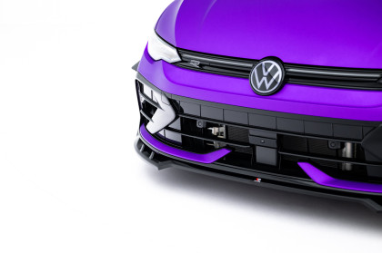 Spojler pod nárazník lipa V.1 Volkswagen Golf R Mk8 Facelift černý lesklý plast