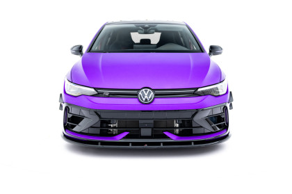 Spojler pod nárazník lipa V.2 Volkswagen Golf R Mk8 Facelift černý lesklý plast