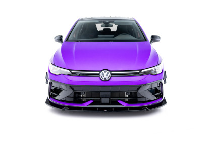 Spojler pod nárazník lipa V.3 Volkswagen Golf R Mk8 Facelift černý lesklý plast