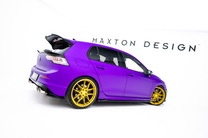 Splittery zadní boční V.8 Volkswagen Golf R Mk8 / Mk8 Facelift černý lesklý plast