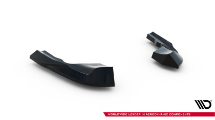Splittery zadní boční V.8 Volkswagen Golf R Mk8 / Mk8 Facelift černý lesklý plast