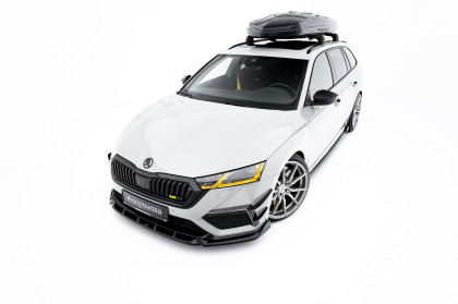Spojler pod nárazník lipa V.5 Škoda Octavia RS Mk4 černý lesklý plast