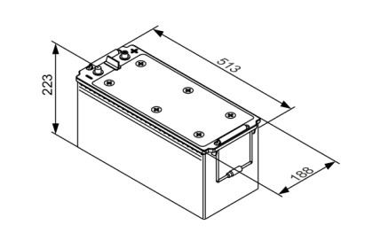 AKUMULATOR 154AH 1150A T3 BOSCH