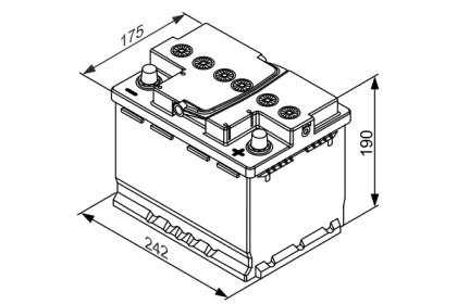 AKUMULATOR 60AH 680A SILVER S5 AGM P+