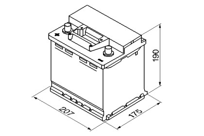 AKUMULATOR 45AH 400A SILVER  S3 L+ BOSCH
