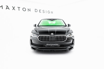 Spojler pod nárazník lipa V.1 Škoda Superb Mk4 černý lesklý plast
