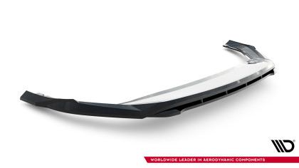 Spojler pod nárazník lipa V.1 Škoda Superb Mk4 černý lesklý plast