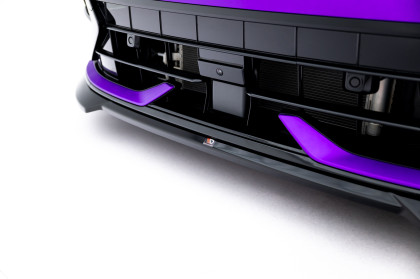 Spojler pod nárazník lipa V.4 Volkswagen Golf R Mk8 Facelift černý lesklý plast
