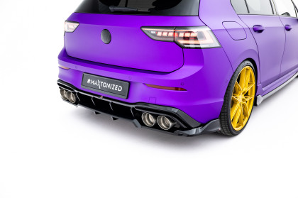 Spoiler zadního narázníku V.1 Volkswagen Golf R Mk8 / Mk8 Facelift černý lesklý plast
