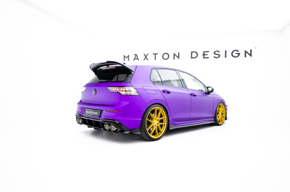 Spoiler zadního narázníku V.1 Volkswagen Golf R Mk8 / Mk8 Facelift černý lesklý plast