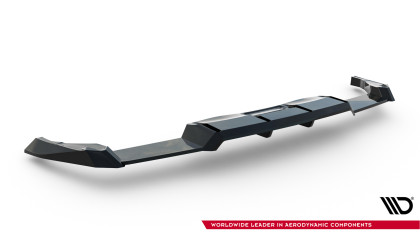 Spoiler zadního narázníku V.2 Volkswagen Golf R Mk8 / Mk8 Facelift černý lesklý plast