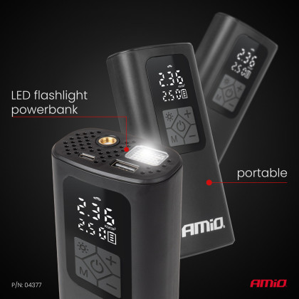Bezdrátový vzduchový kompresor LED USB-C 40W AMiO-04377