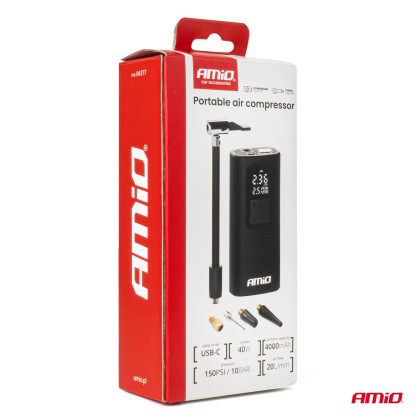 Bezdrátový vzduchový kompresor LED USB-C 40W AMiO-04377