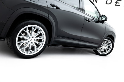 Prahové lišty Škoda Kodiaq Mk2 černý lesklý plast