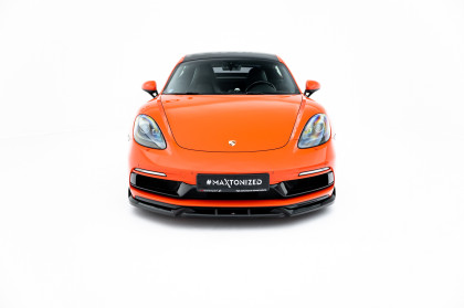 Spojler pod nárazník lipa V.3 Porsche 718 Cayman GTS 982c černý lesklý plast