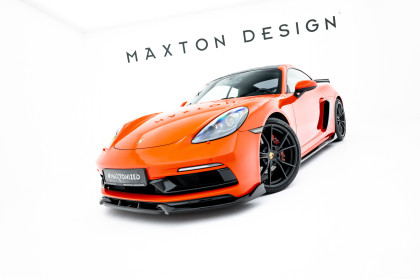 Spojler pod nárazník lipa V.3 Porsche 718 Cayman GTS 982c černý lesklý plast