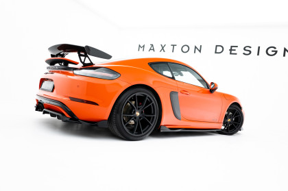 Prahové lišty V.2 Porsche 718 Cayman GTS 982c černý lesklý plast