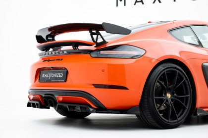 Spoiler zadního narázníku Porsche 718 Cayman GTS 982c černý lesklý plast