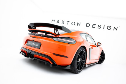 Spoiler zadního narázníku Porsche 718 Cayman GTS 982c černý lesklý plast