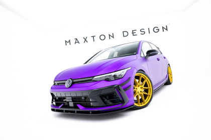 Street pro spojler pod nárazník lipa Volkswagen Golf R Mk8 Facelift černý