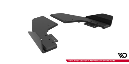 Splittery zadní boční Street Pro + flaps V.2 Volkswagen Golf R Mk8 / Mk8 Facelift černé