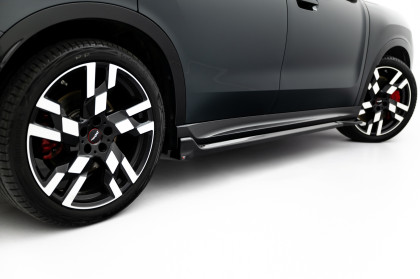 Prahové lišty Mini Countryman JCW U25 černý lesklý plast