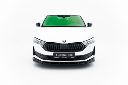 Spojler pod nárazník lipa Škoda Octavia Sportline Liftback / Combi Mk4 Facelift černý lesklý plast