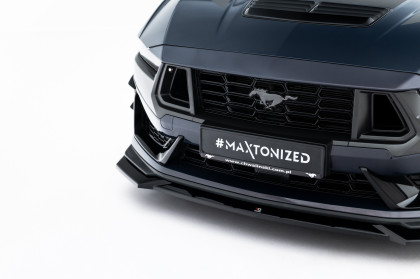 Spojler pod nárazník lipa V.1 Ford Mustang Dark Horse Mk7 černý lesklý plast