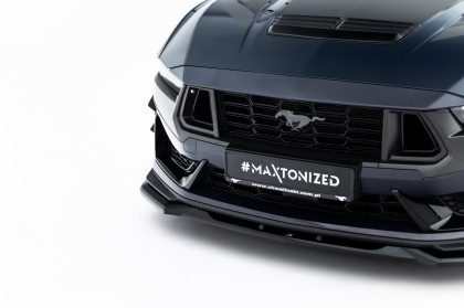 Spojler pod nárazník lipa V.2 Ford Mustang Dark Horse Mk7 černý lesklý plast