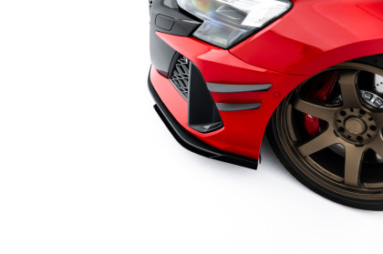 Street pro spojler pod nárazník lipa + flaps Audi RS3 Sedan 8Y Facelift černo červený