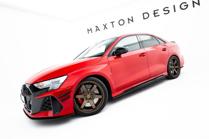 Prahové lišty Street pro Audi RS3 Sedan 8Y Facelift černé