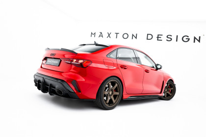Prahové lišty Street pro Audi RS3 Sedan 8Y Facelift černo červené