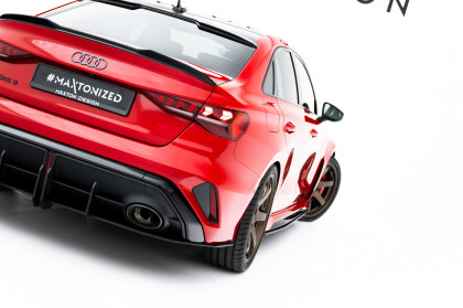 Spoiler zadního nárazníku Street pro Audi RS3 Sedan 8Y Facelift červený