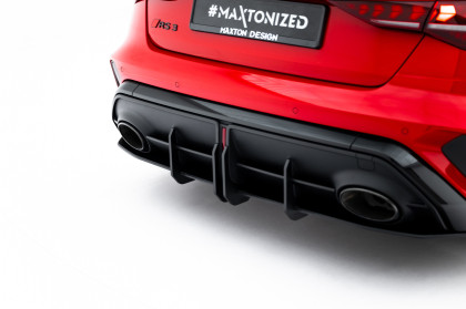 Spoiler zadního nárazníku Street pro Audi RS3 Sedan 8Y Facelift červený