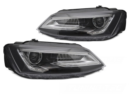 Přední světla s LED pro VW Jetta VI 2009-2017 černá