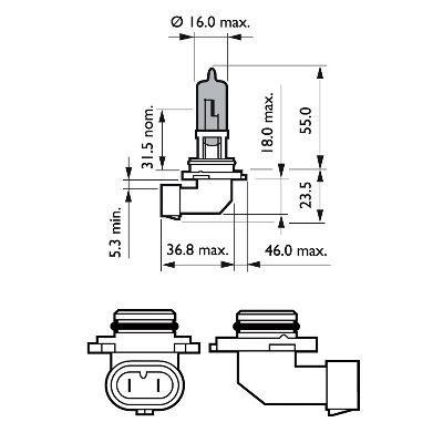 Žárovka 12V HB4 51W WHITEVISION ULTRA (1ks)