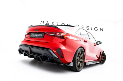 Spoiler zadního narázníku V.2 Audi RS3 Sedan 8Y Facelift černý lesklý plast