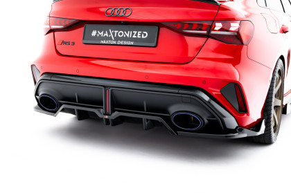 Spoiler zadního narázníku V.2 Audi RS3 Sedan 8Y Facelift černý lesklý plast