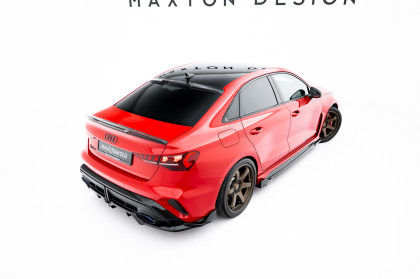 Prodloužení střechy Audi RS3 Sedan 8Y Facelift černý lesklý plast