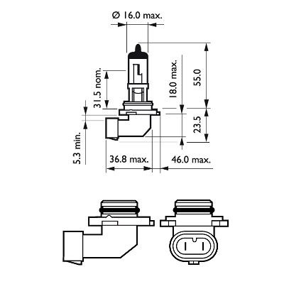 Žárovka 12V HB4 51W VISION (1ks)
