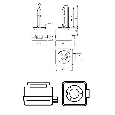 ZAROWKA XENON D1S 35W WHITEVISION