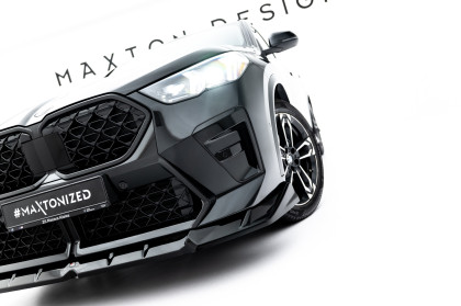 Spojler pod nárazník lipa BMW X2 M-Pack U10 černý lesklý plast