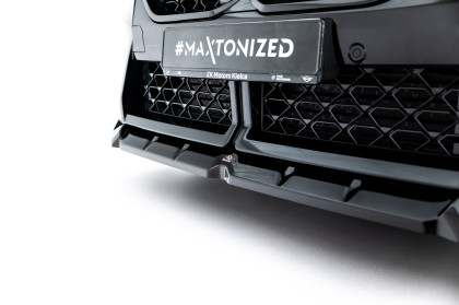 Spojler pod nárazník lipa BMW X2 M-Pack U10 černý lesklý plast