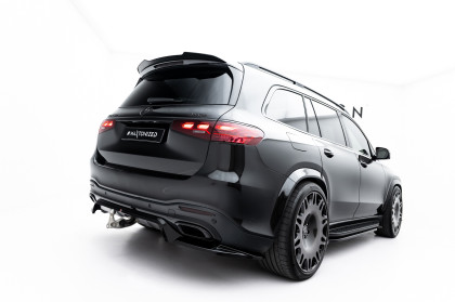 Spoiler zadního narázníku Mercedes-Benz GLS AMG-Line X167 Facelift černý lesklý plast