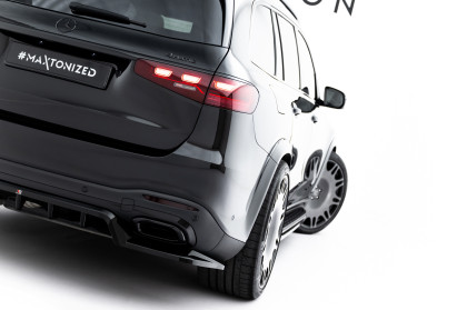 Spoiler zadního narázníku Mercedes-Benz GLS AMG-Line X167 Facelift černý lesklý plast